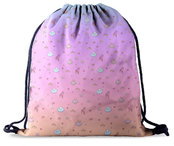 Doodle Ballerina drawstring bag